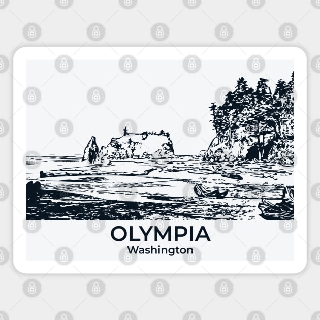 Olympia - Washington Magnet by Lakeric